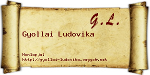Gyollai Ludovika névjegykártya